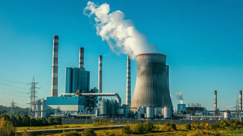 Power plant with cooling tower