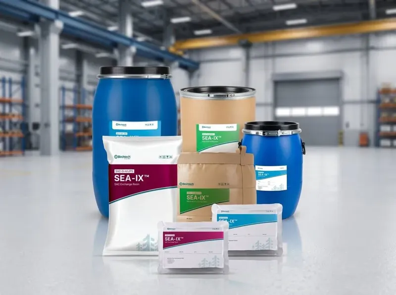 SEA-IX ion exchange media in drums and bags